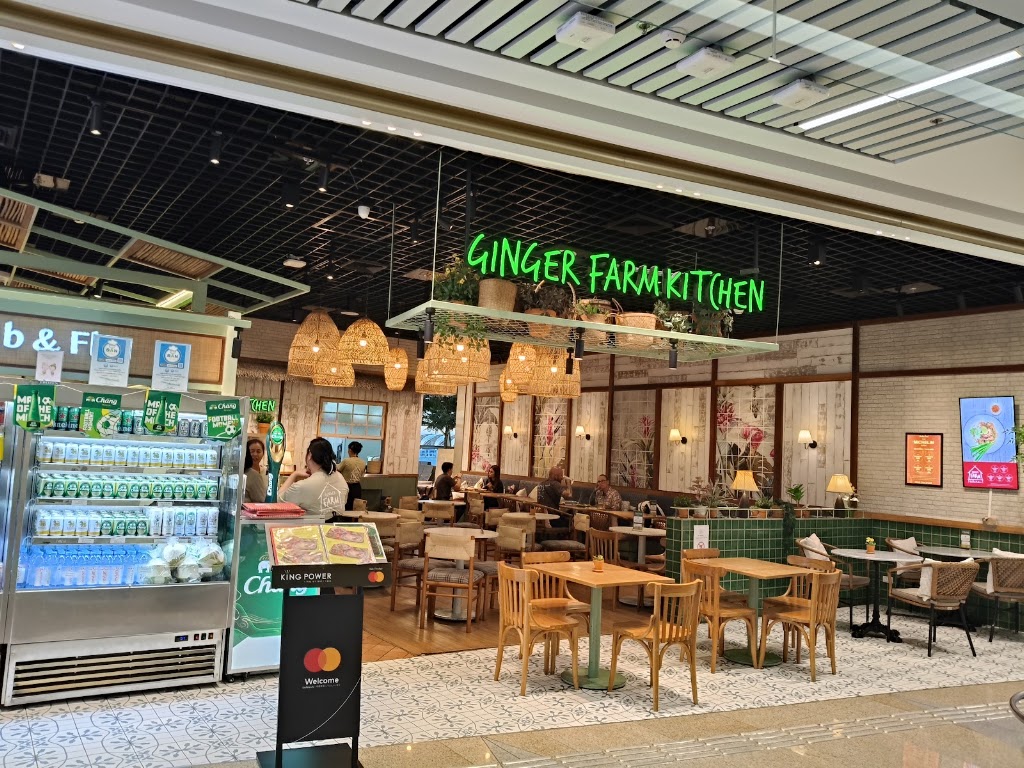 GINGER FARM kitchen at Sat-1 - bangkok suvarnabhumi airport food guide where to eat