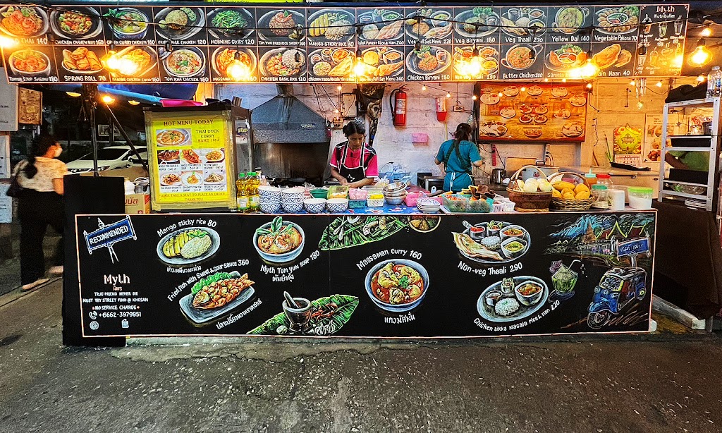 Myth I Bangkok Street food | Best mango sticky rice - massaman curry Bangkok